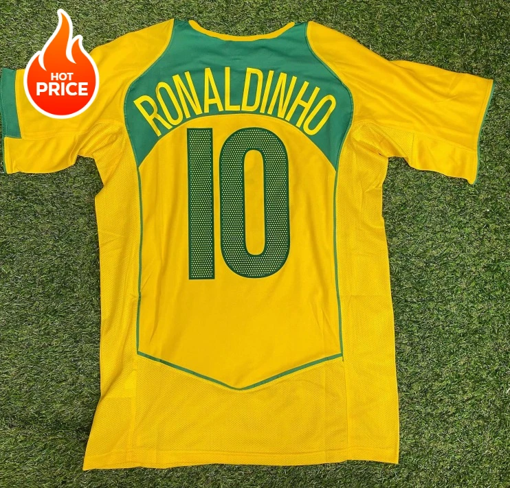

2025 Summer New Arrivals! Classic Fast-drying and Comfortable T-shirt of Brazil National Team Pele No. 10 Retro Football Jersey