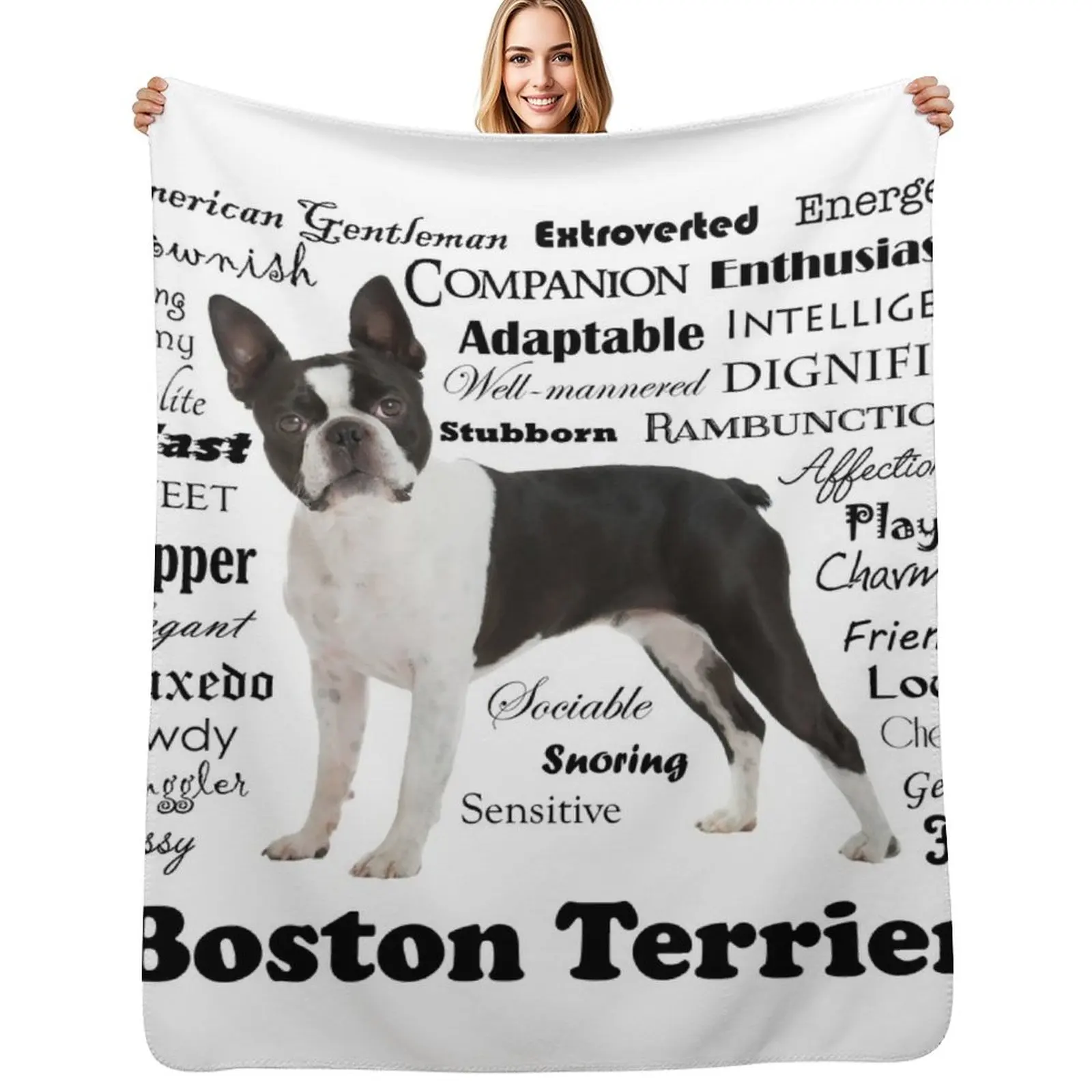 Boston Terrier Traits Throw Blanket Weighted For Sofa Thin Hair Picnic heavy to sleep Giant Sofa Blankets
