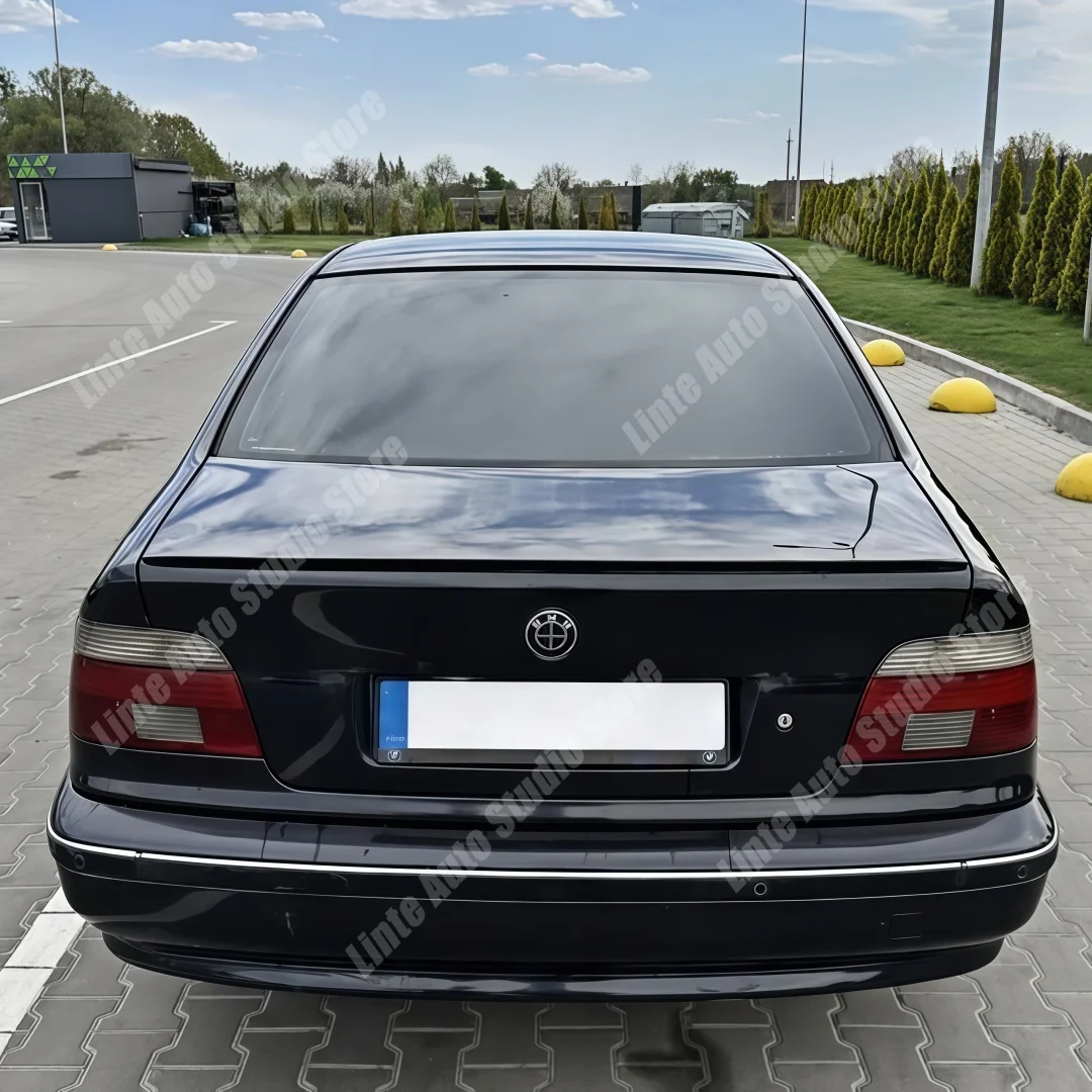 Rear Spoiler Lip For BMW 5 Series E39 Sedan 520i 523i 525i 528i 535i 540i 1997-2003 Trunk Wing ABS Gloss Black Body Kit Tuning
