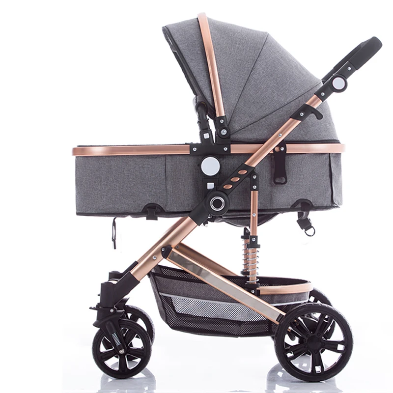 baby stroller with adjustable seat Multi-Positon Reclining Seat high landscape baby pushchair