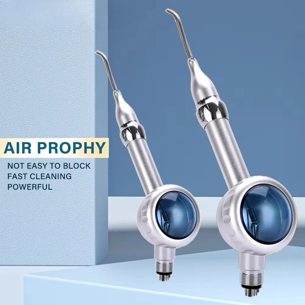 Teeth Whitening/Cleaning Polisher Jet Oral Hygiene Cleansing Sandblasting Gun Metal/Plastic Edition 2/4 Hole