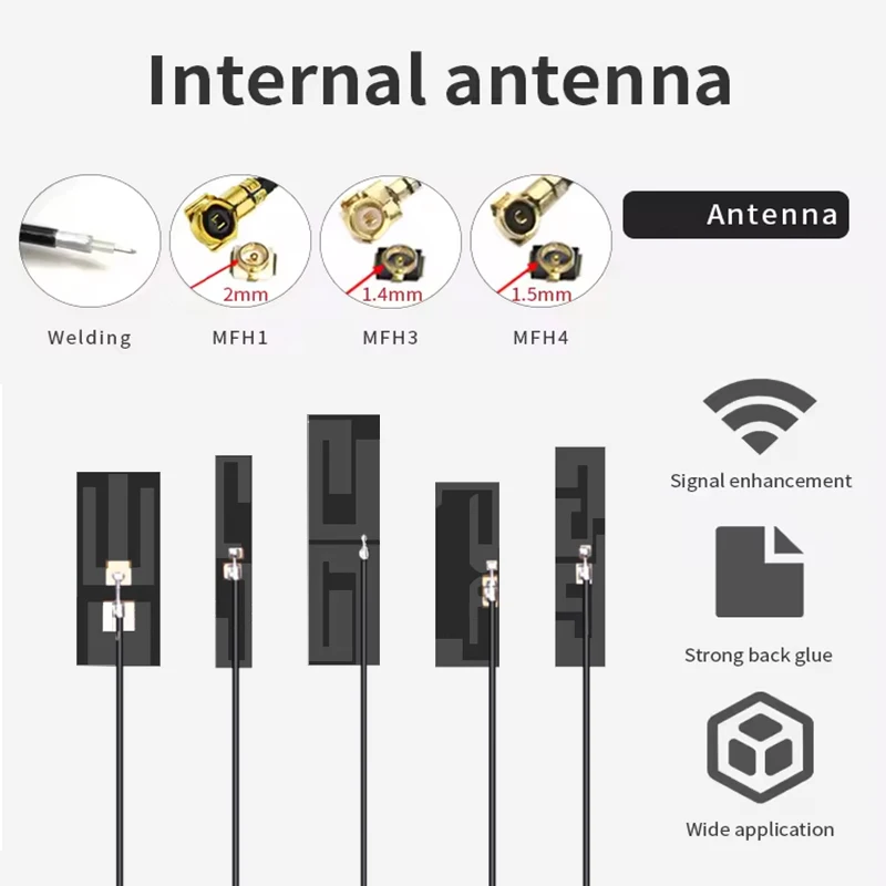 10PCS Top Performance 2.4G 5G 5.8G WIFI Built in Flexible FPC PCB Antenna IPEX Interface Dual Band Omni WiFi IPX/U.FL Connector