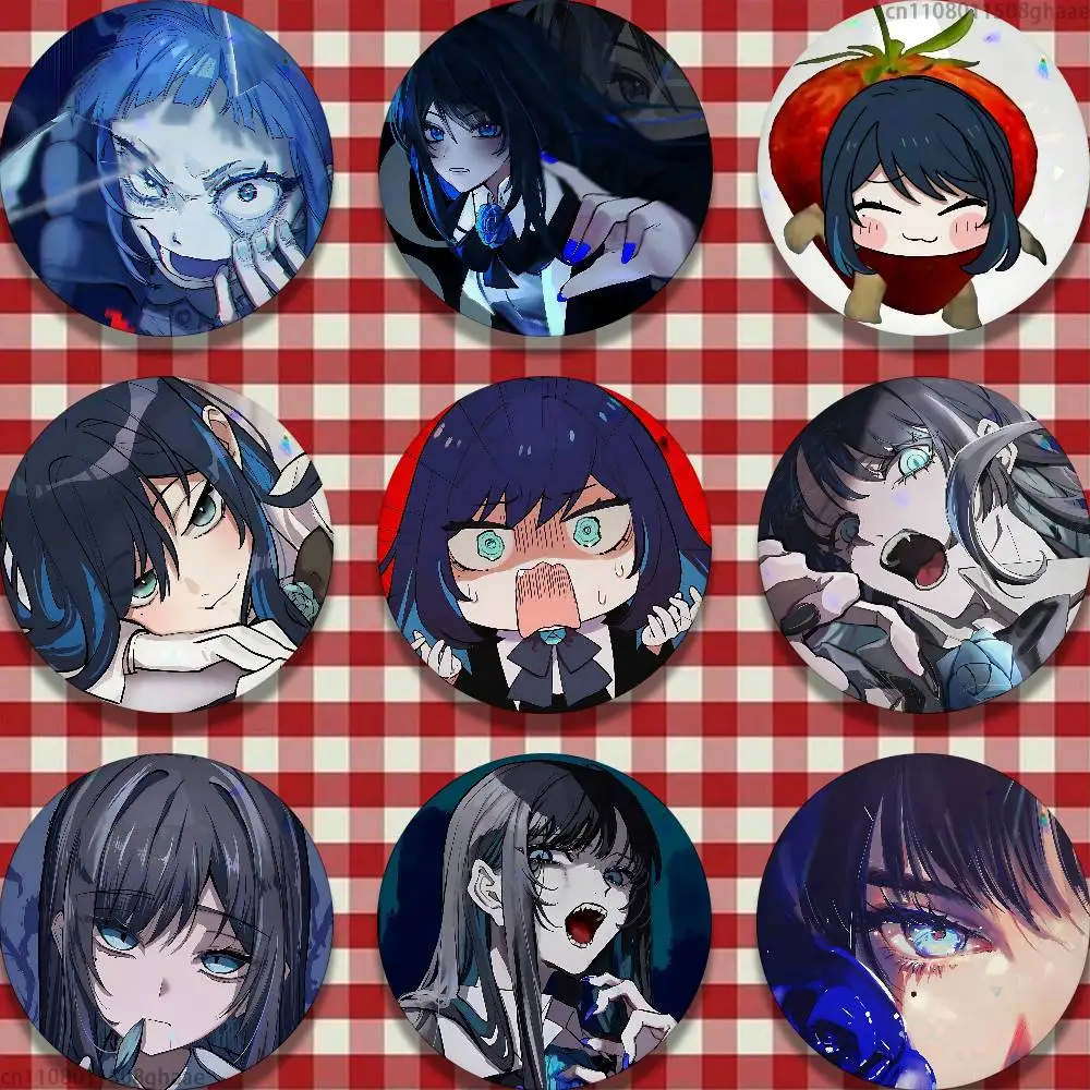 

Ado Kyogen X Uta 32/44/58mm Handmade Pins Round Brooch Badge Backpacks Clothes Jewelry Gifts