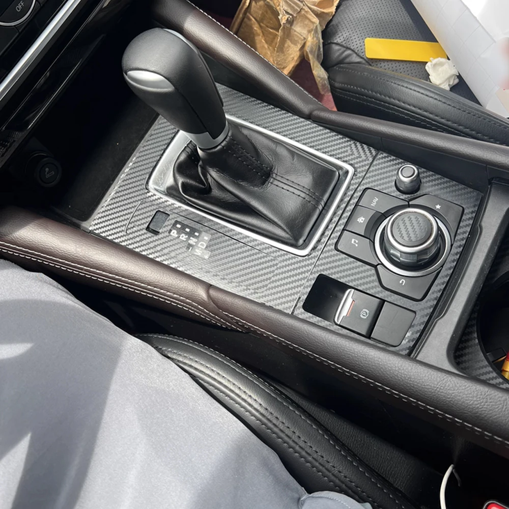 

For Mazda 6 GJ 2013-2018 Car-Styling 3D/5D Carbon Fiber Car Interior Center Console Color Molding Sticker Decals Parts