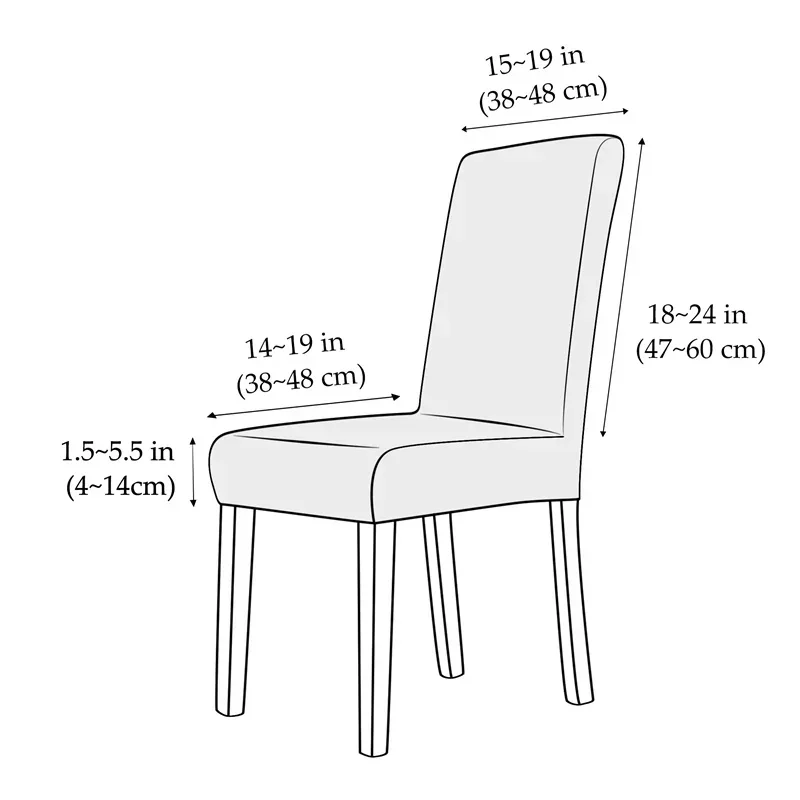 1/4pcs Jacquard Dining Chair Cover Stretch Anti-dirty Chair Covers Home Decor Kitchen Seat Slipcover for Banquet Party Wedding