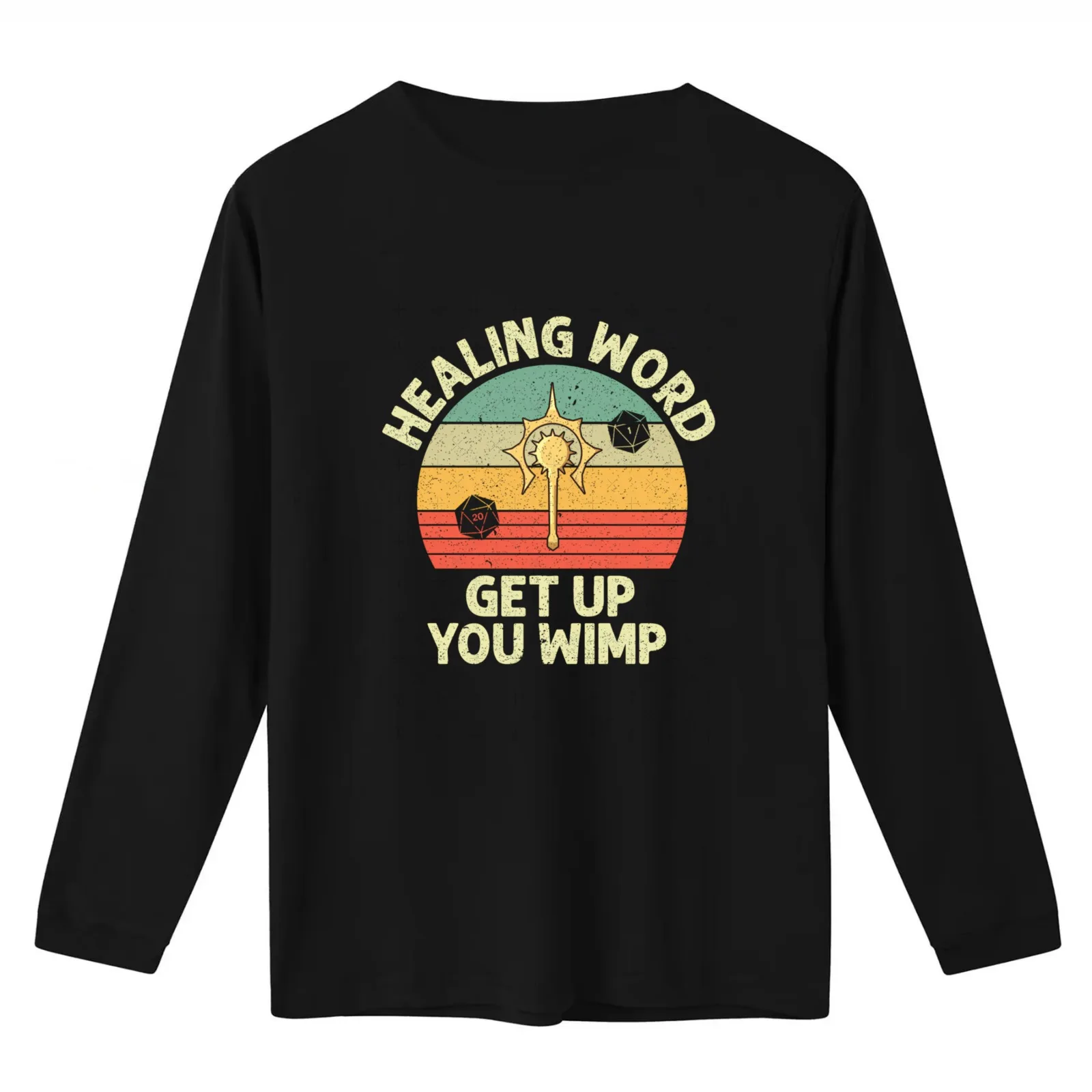 Cleric - Healing Word T-Shirt Summer Casual Cotton Tee Oversized Streetwear Tops Vintage Graphic Print Unisex Men Women