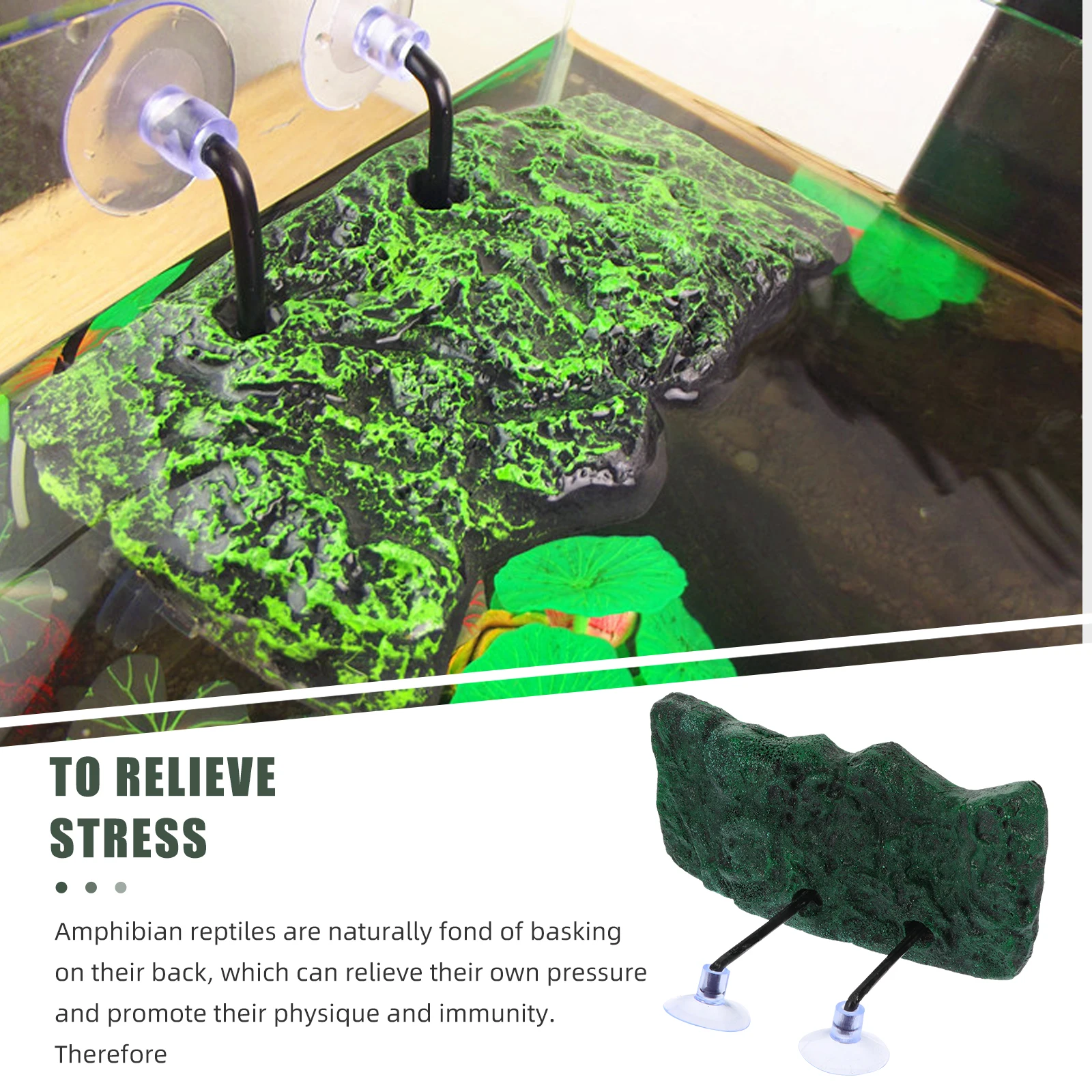 

Floating Basking Platform For Turtles Turtle Tank Dock Reptile Rest Stand Fish Tank Decoration Lifelike Amphibian Platform Easy