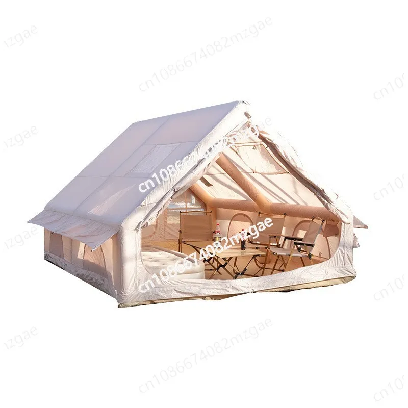 Outdoor Inflatable Tent Camping Portable Full Gear Camping Overnight Thickened Oxford Cloth Rainproof Sunscreen Cabin