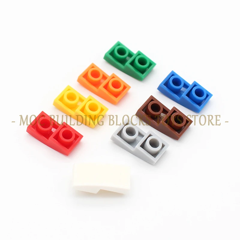 MOC Parts 24201 Slope Curved 2x1x2/3 Inverted Building Blocks Bricks DIY Assembles Educational Compatible with Accessory Toys