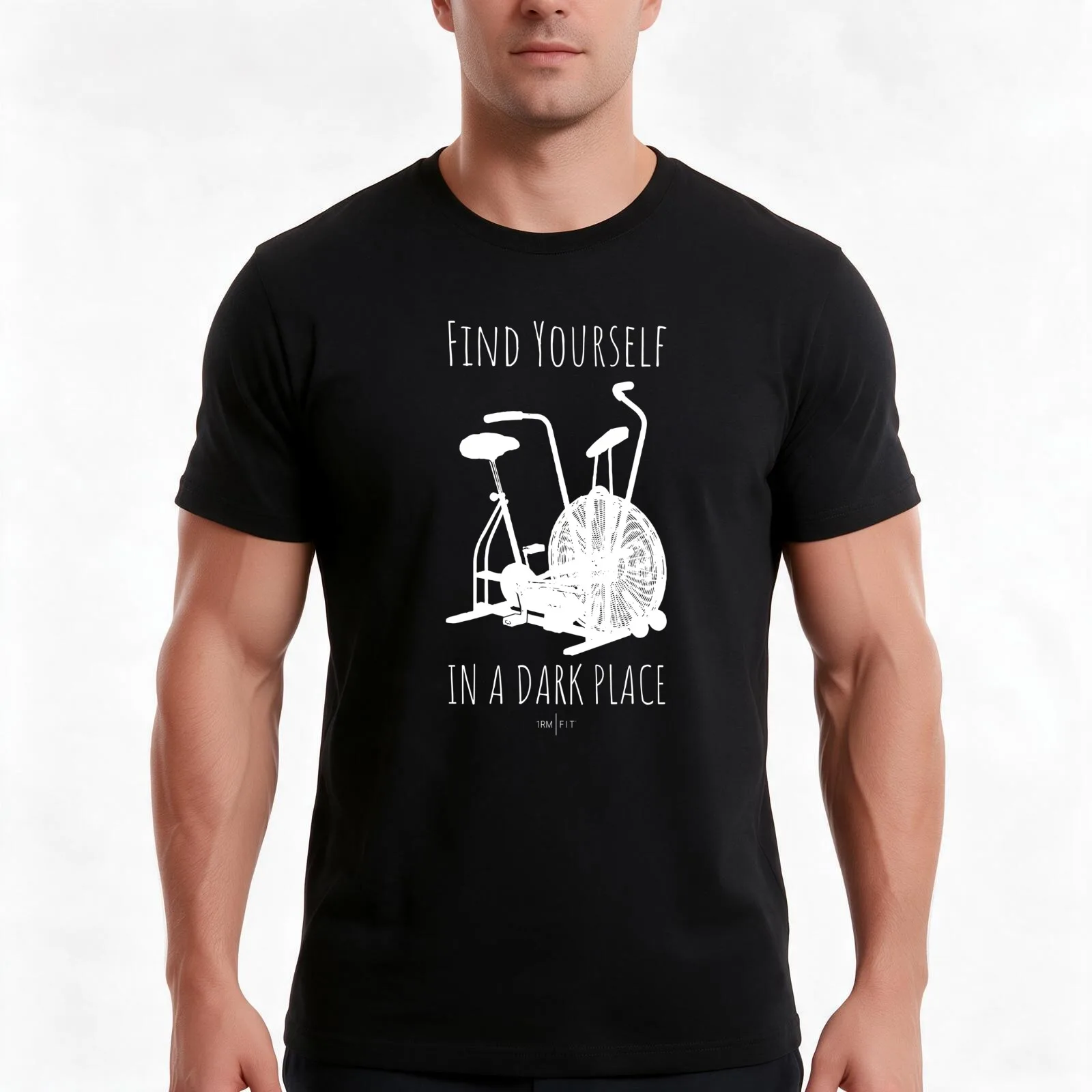 Find Yourself in a Dark Place T-Shirt, Summer Casual Cotton Tee, Oversized Streetwear Tops, Vintage Graphic Print, 100% Cotton
