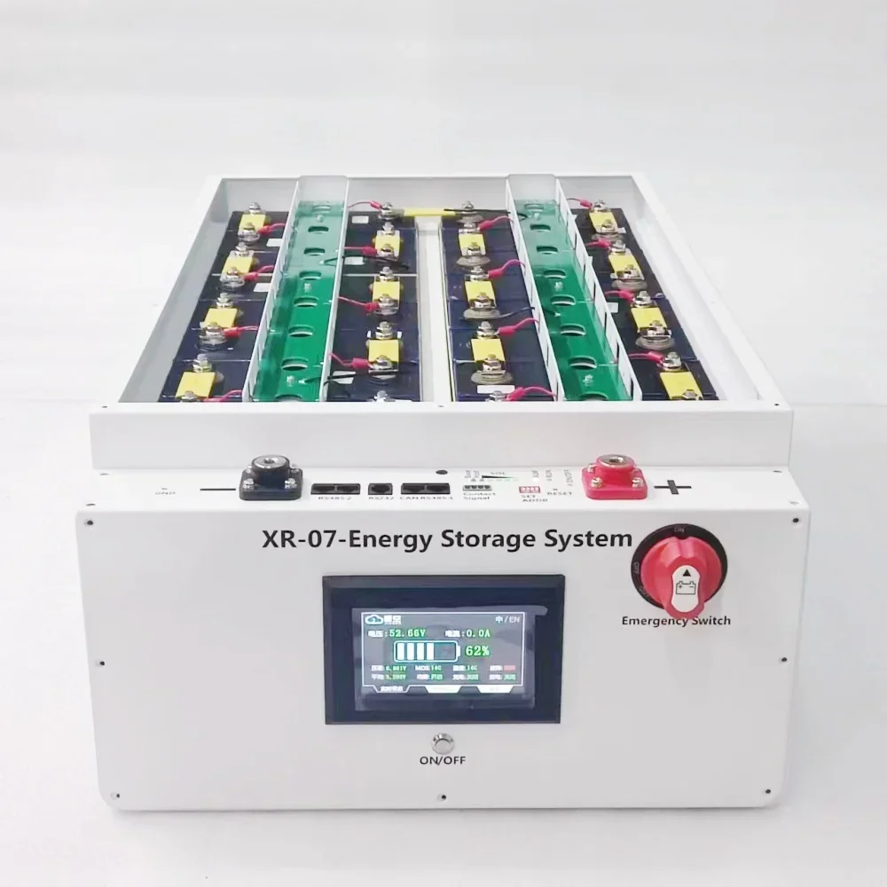 3) XR07 48V 280AH Wheel 15KW Solar Energy Storage System LiFePO4 Battery Box DIY Kit For JK inverter BMS 280AH 302AH