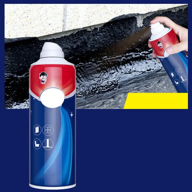 

650ML Waterproof Leak Stopping Spray For Leakage And Cracking Weather Resistance Sealant Spray Black Grey White Transparent