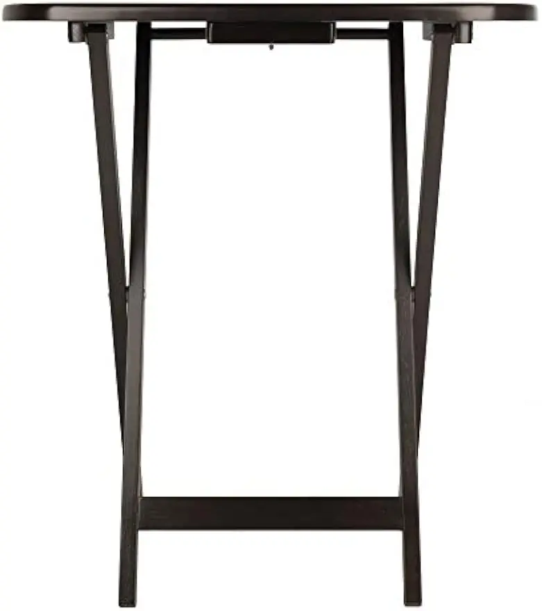 Cade Set of 2 Foldable Snack Tables, Oversized, for Living Room, 25", No Assembly, Coffee