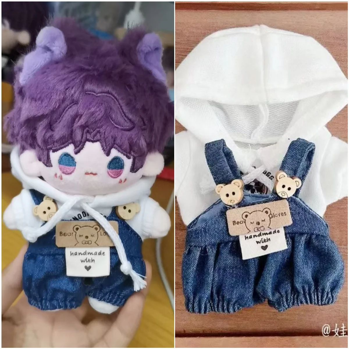 10cm Cute Idol Doll Clothes Love and Deepspace Xavier Zayne Rafayel ralayo Sylus T-shirt Suit DIY Dress Up Doll Changing Clothes