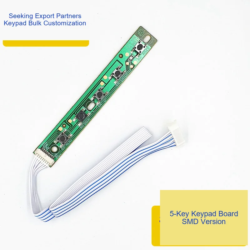 5-Key OSD Keypad Board for LCD Monitor Arcade Industrial Display SMD or Plug-In Version