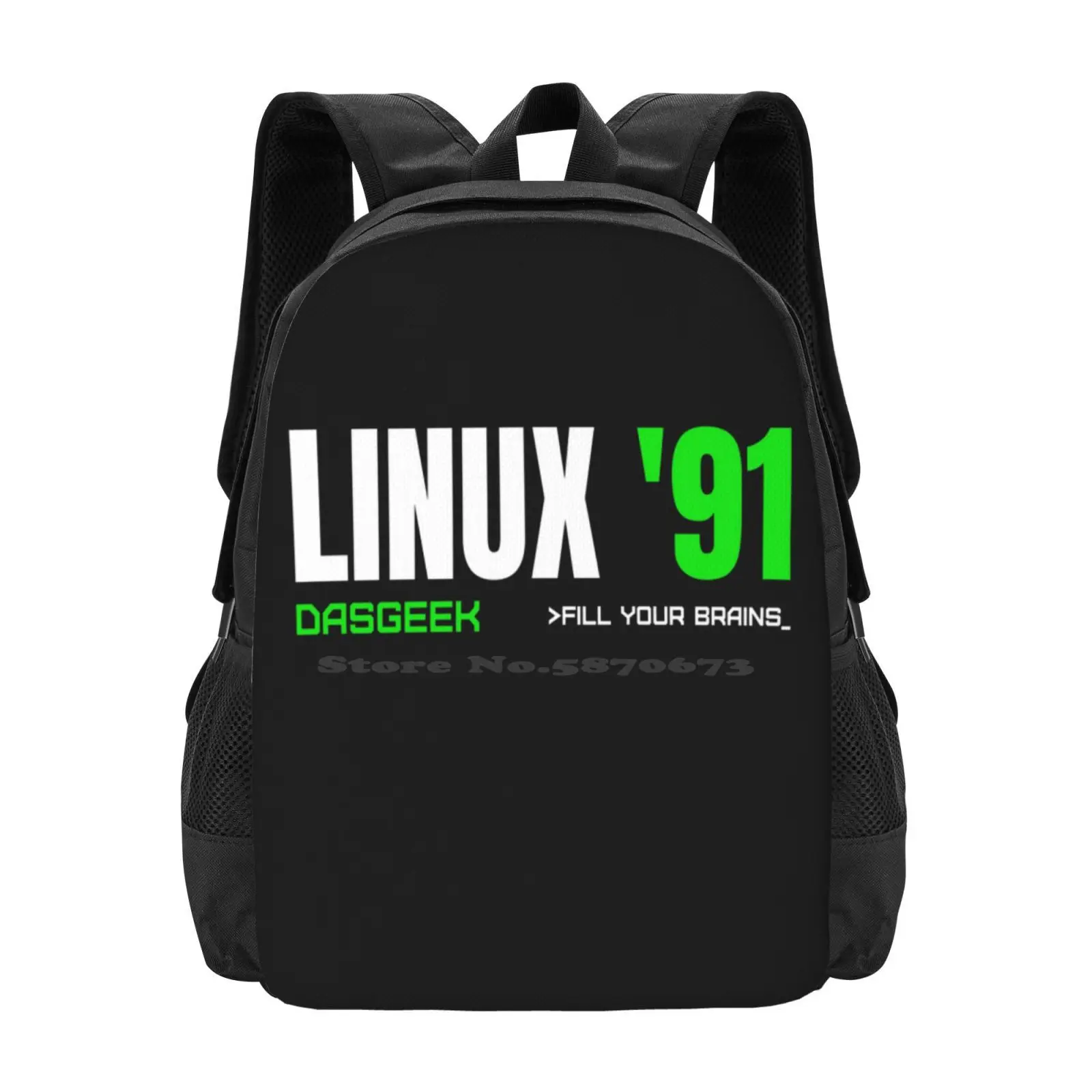 

Linux '91 - Dasgeek Hot Sale Schoolbag Backpack Fashion Bags Linux Dasgeek Nerd Gamer Computer Pc Console Technology Gaming