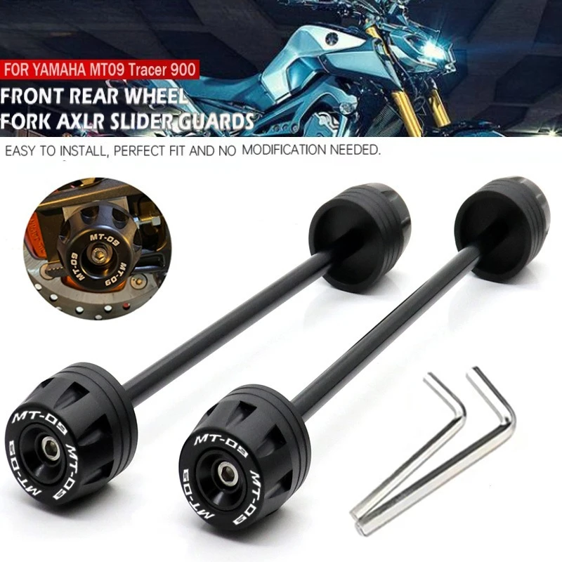 

For YAMAHA MT-09 MT09 MT 09 Tracer900 Tracer 900 GT Motorcycle Front Rear Axle Fork Wheel Protector Sliders Falling Protection