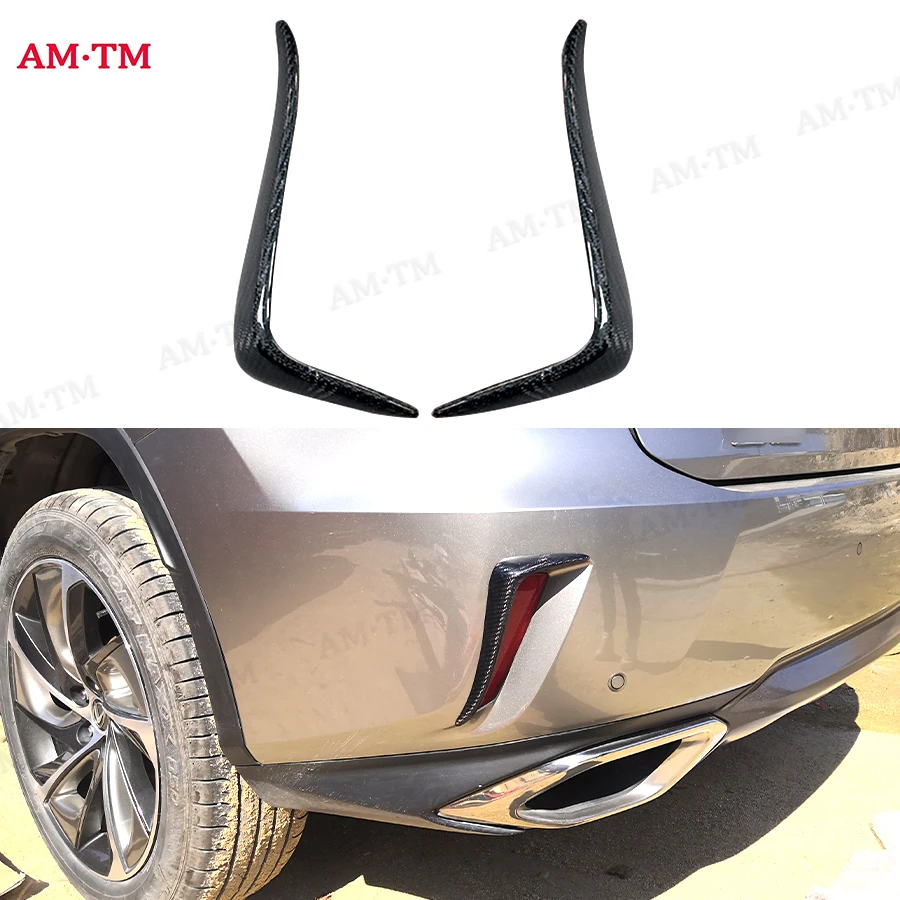 Carbon Fiber Rear Bumper Wind knife For Lexus RX300 RX450H 2016-2020 Front Bumper Fins Body kit
