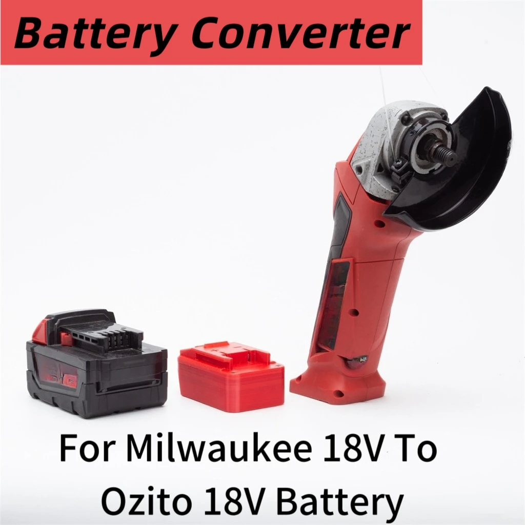 

Battery Converter For Milwaukee 18V Li-ion Battery to Ozito 18V Li-ion Cordless Drill Series Tools Accessories(Adaptor Only)