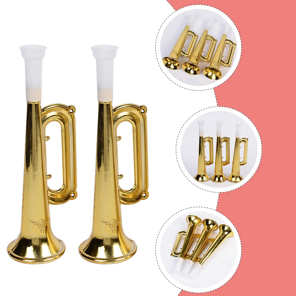 

10pcs Wear-Resistant Trumpet Portable Cheering Party Supplies Gathering Accessories Festival Decor Loud Horns For Kids