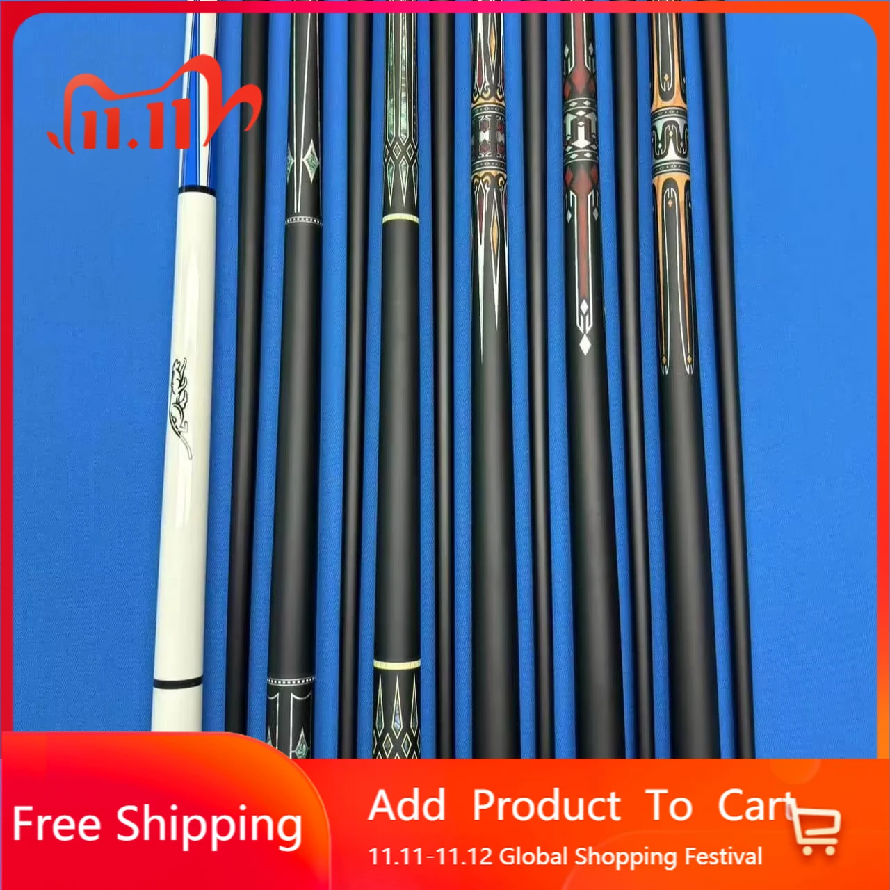 

STLF HCTQ Uniloc Joint High Quality Pool Cues Wooden Shaft Fiber Cue for Pool Players