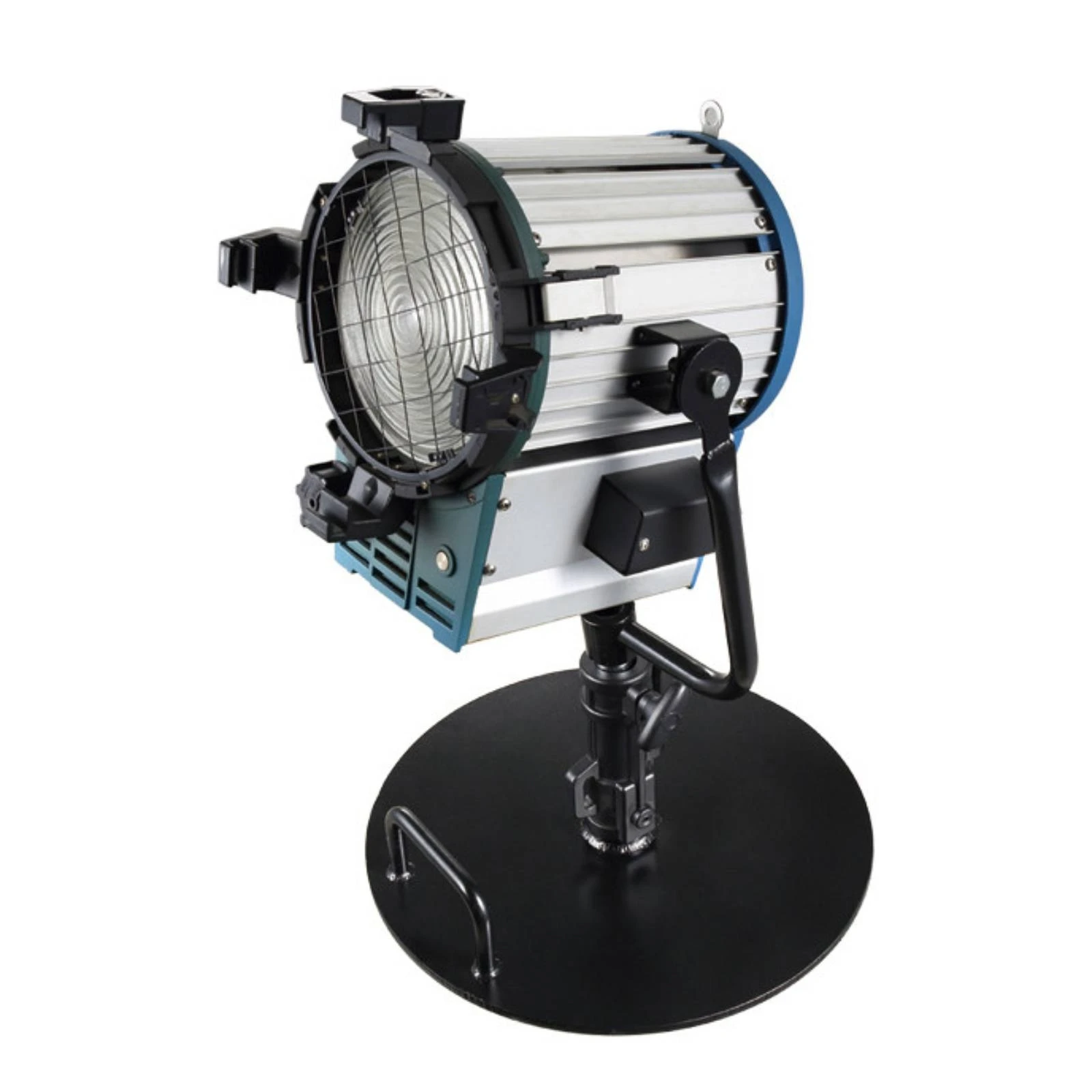 Circular Studio Light Base with Carry Handle Flat Metal Lighting Stand Base for Photographers