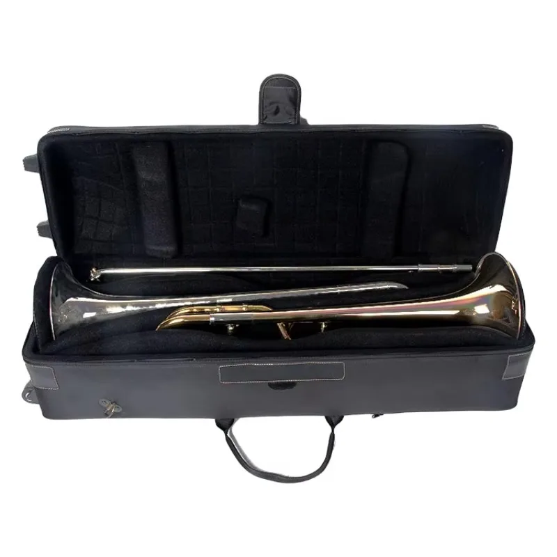 High Quality Waterproof Canvas Trombone Case Double Trombone Case Alto Tenor Trombone Case