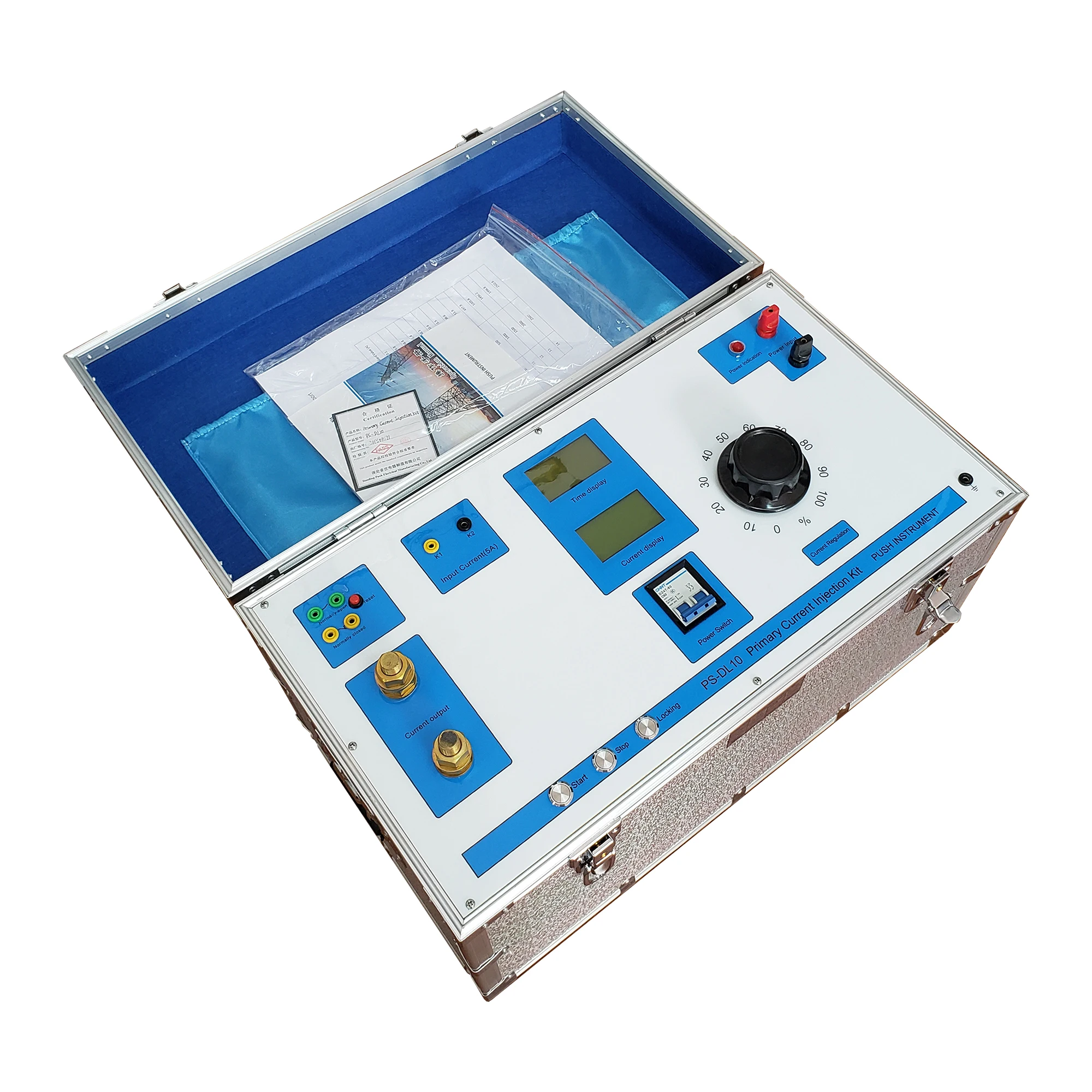 Portable Power System Simulation AC DC Circuit Breaker Testing and Calibration High Current Generator
