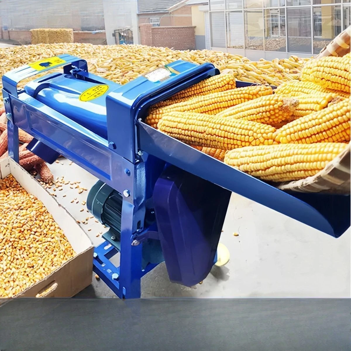 Automatic corn peeling artifact Household small 220V electric peeling machine  beating machine thresher