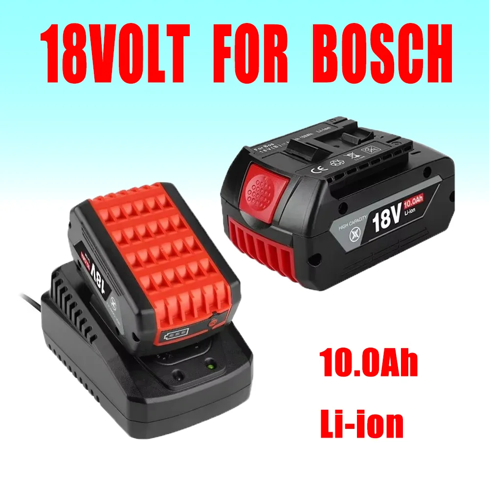 

BAT610G+AL1820CV for Bosch professional 18V 6.0AH Li-ion battery replacement with LED & for Bosch quick charger 14.4V-18V