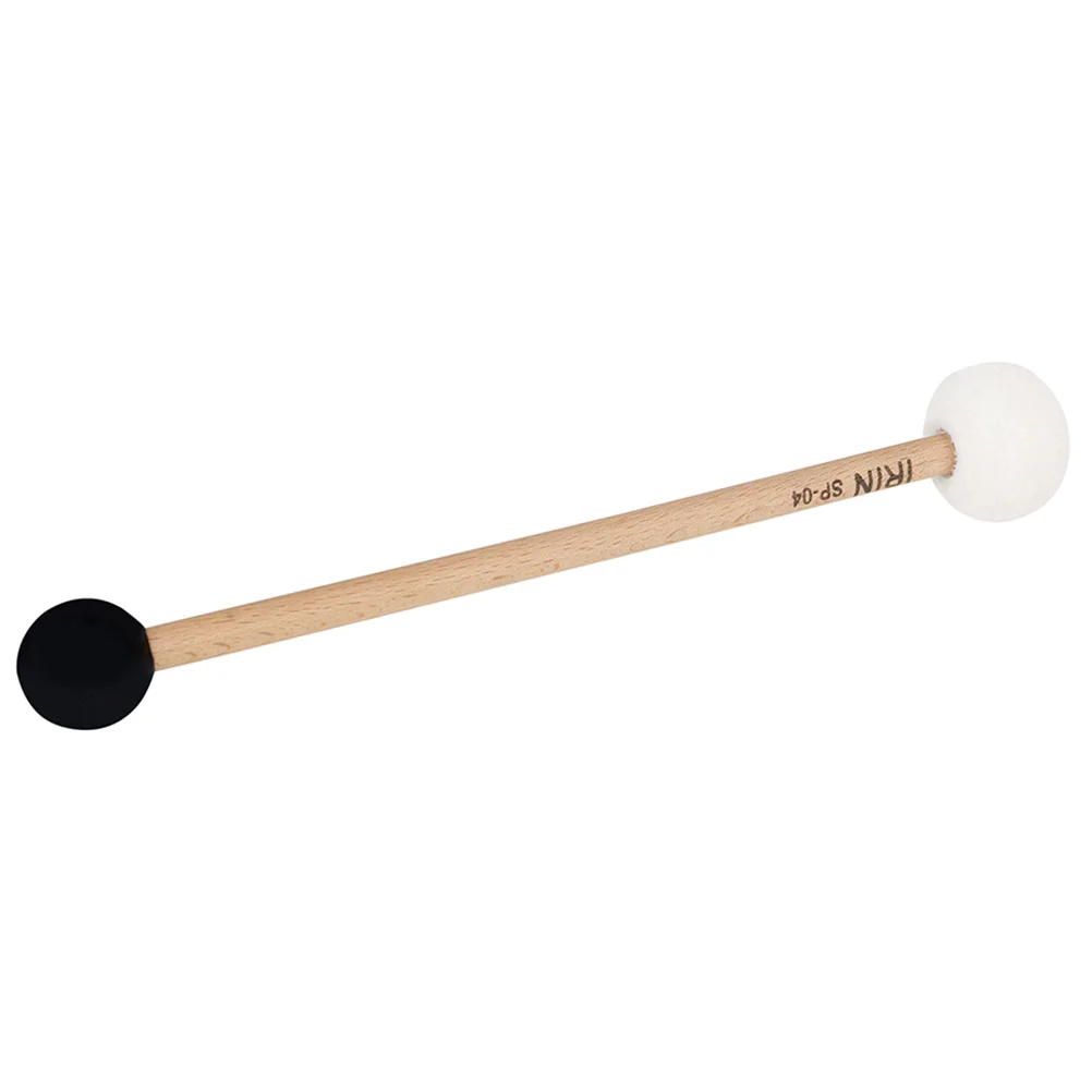 Double-headed Singing Bowl Mallet Performance Drumsticks Bass Rubber Mallets Beech Musical Instrument