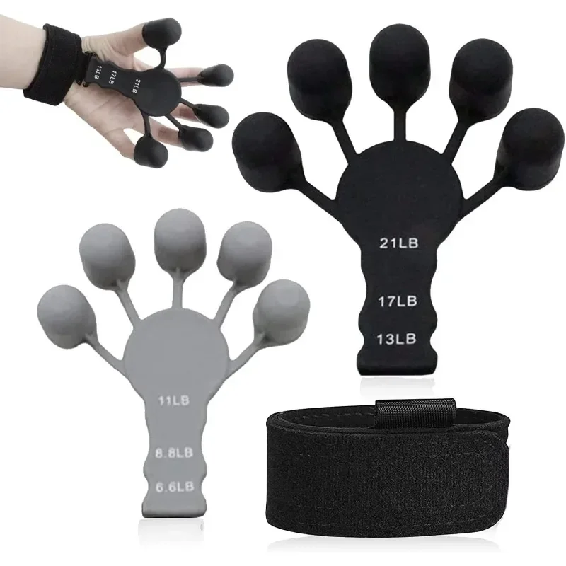 

5 finger silicone wrist puller finger trainer silicone trainer household fitness equipment