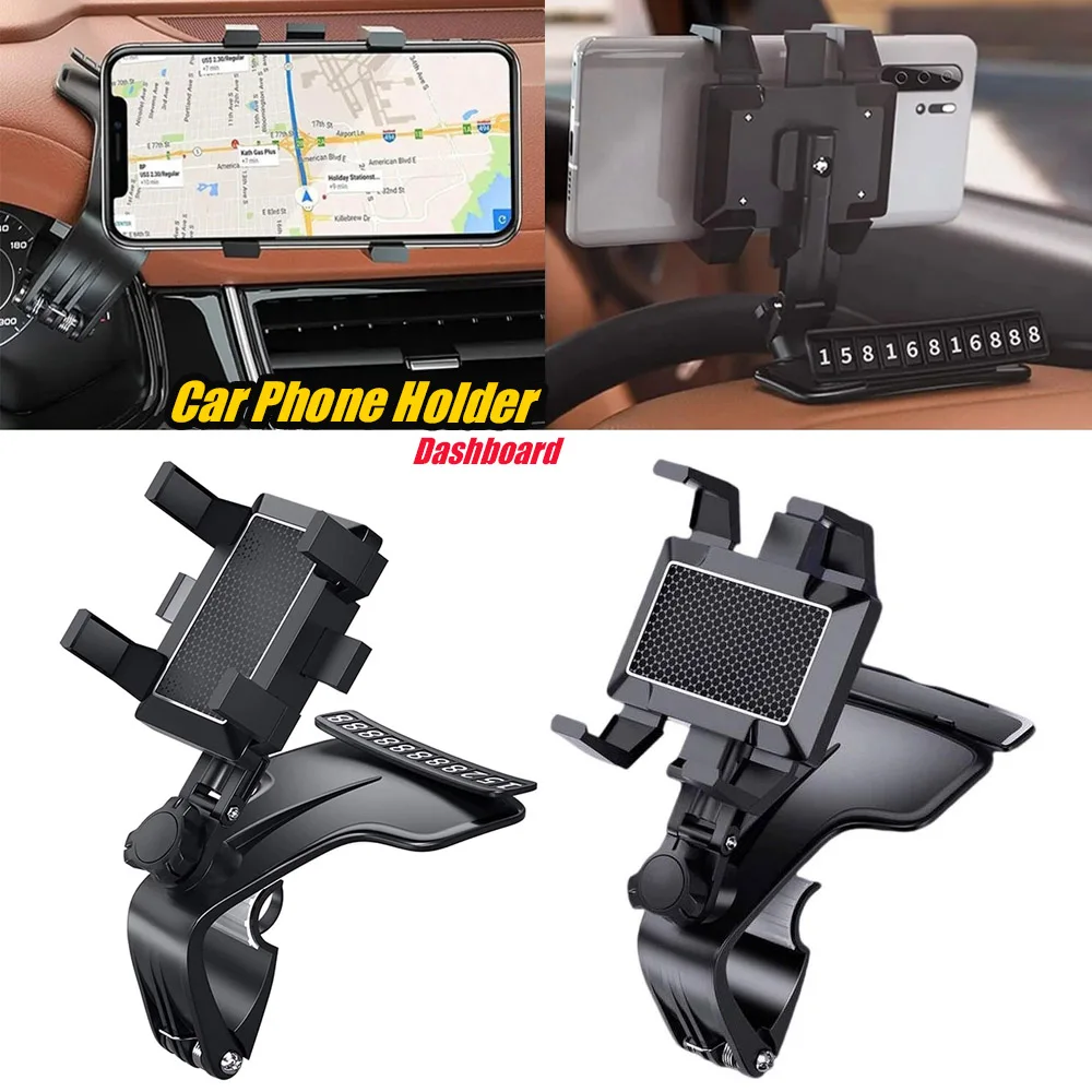 

Universal GPS Car Phone Mount 1080 Degree Rotation High Quality Universal Dashboard Sun Visor Plate Rearview Mirror IPhone