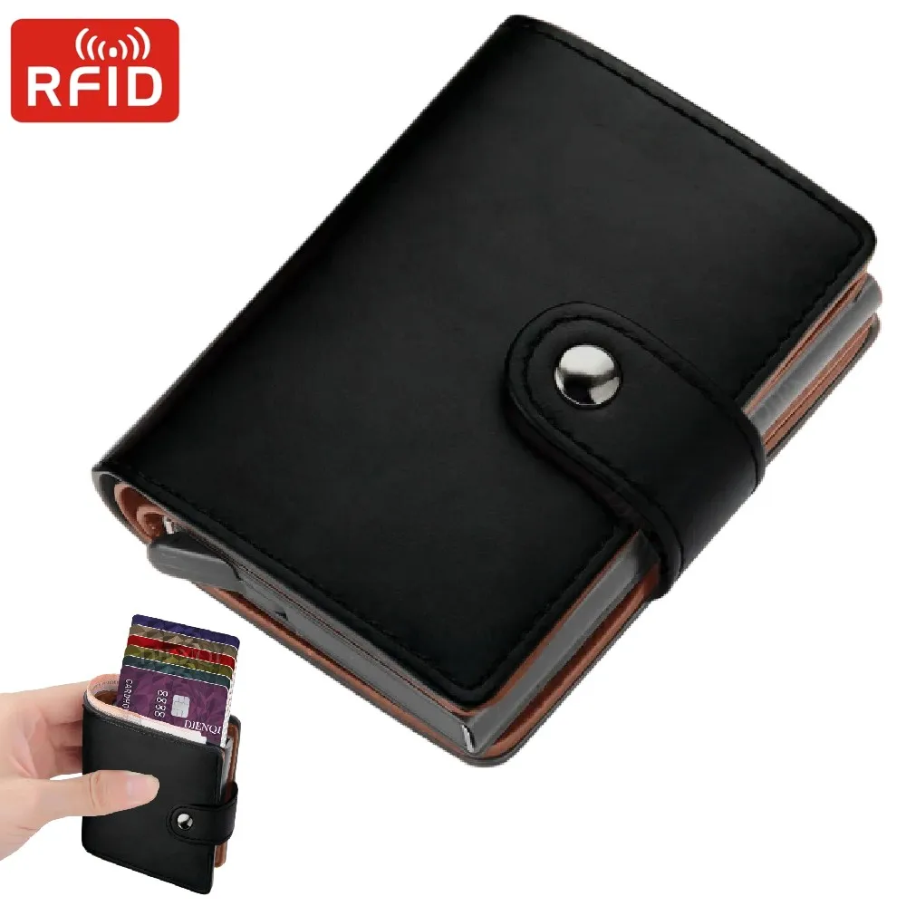 

Кошельки для RFID-карт, держатель для кредитных карт, маленький тонкий мужской роскошный кошелек, высококачественный зажим для карт, зажимы для денег, короткие мужские кошельки