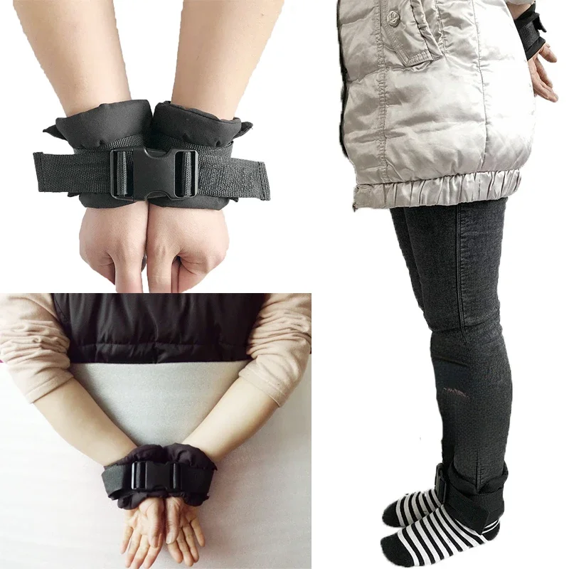 Universal Wrist Foot Limbs Restraint Strap Bedridden Paralyzed Elderly Hand Ankle Fixed Belt Anti-scratch Restraint Fixing Belt