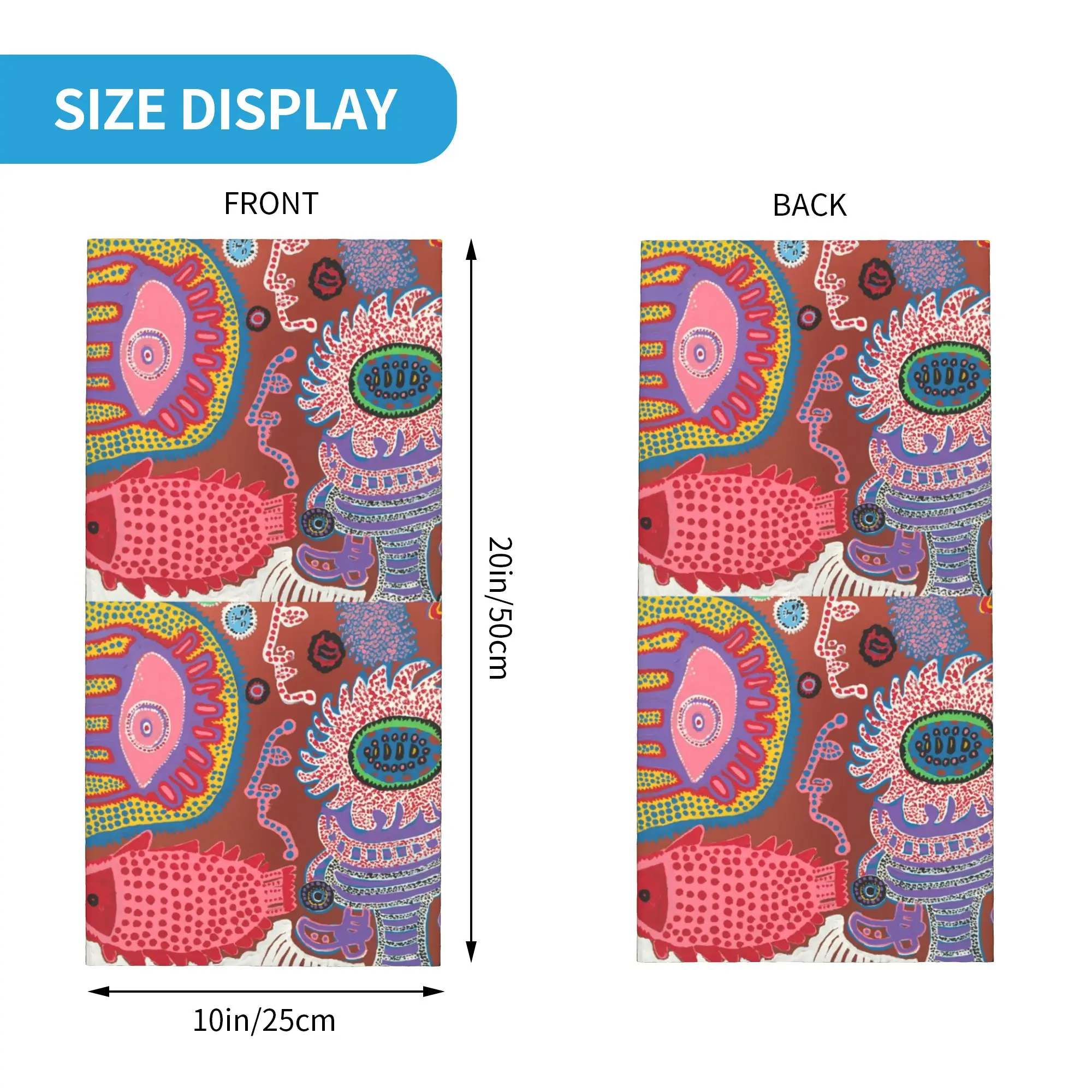 Yayoi Kusama Bandana Neck Gaiter Windproof Face Scarf Cover Men Women Some Water Creatures Headband Tube Balaclava