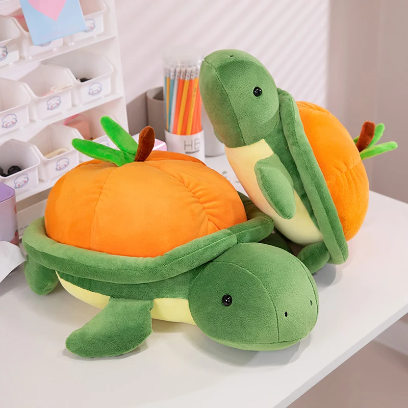 35-55cm Creative Fruit Tortoise Plush Toys Doll Cute Stuffed Animals Sea Turtle Pillow Sofa Cushion for Girls Gifts Kawaii Decor