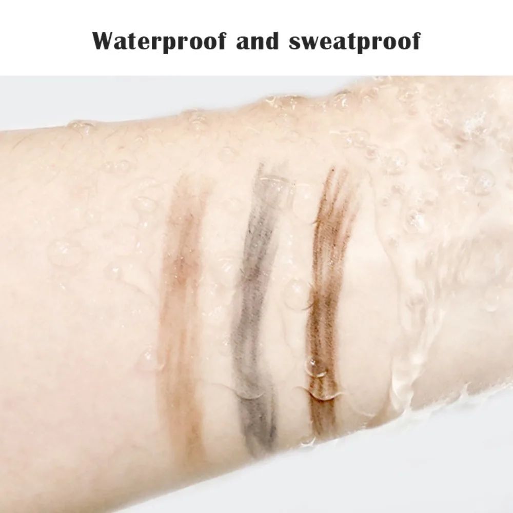 新しい 6 色のアイブロウペンシルダブルヘッド超極細アイブロウペン長期的なナチュラルアイメイクツール