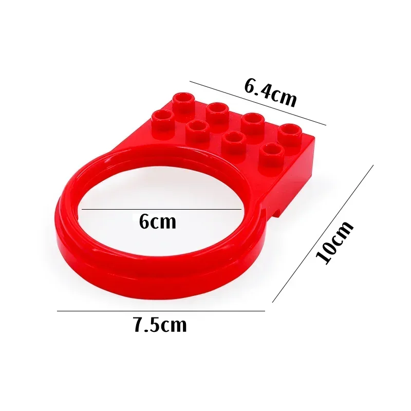 Grote bouwstenen Glijbaan Trap Schommel Wip Reuzenrad Serie Compatibel Duploe Grote Baksteen Kinderen Educatief Speelgoed Kid Gift