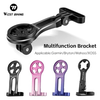 WEST BIKING Bicycle Computer Holder IGPSPORT Garmin Wahoo Computer Lightweight Aluminum Alloy Bracket Stem Adjustable Mount