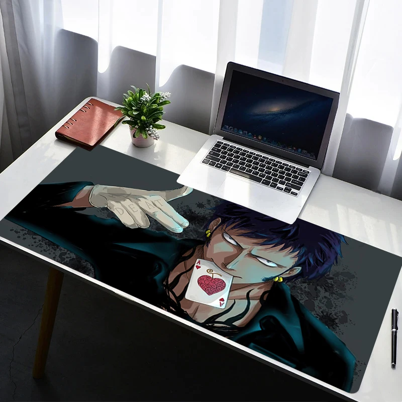 

Mouse Pad One Piece Trafalgar Law Laptop Rubber Extended Desktop Mat Computer Gamer Mousepad PC Gaming Accessories Keyboard Pad