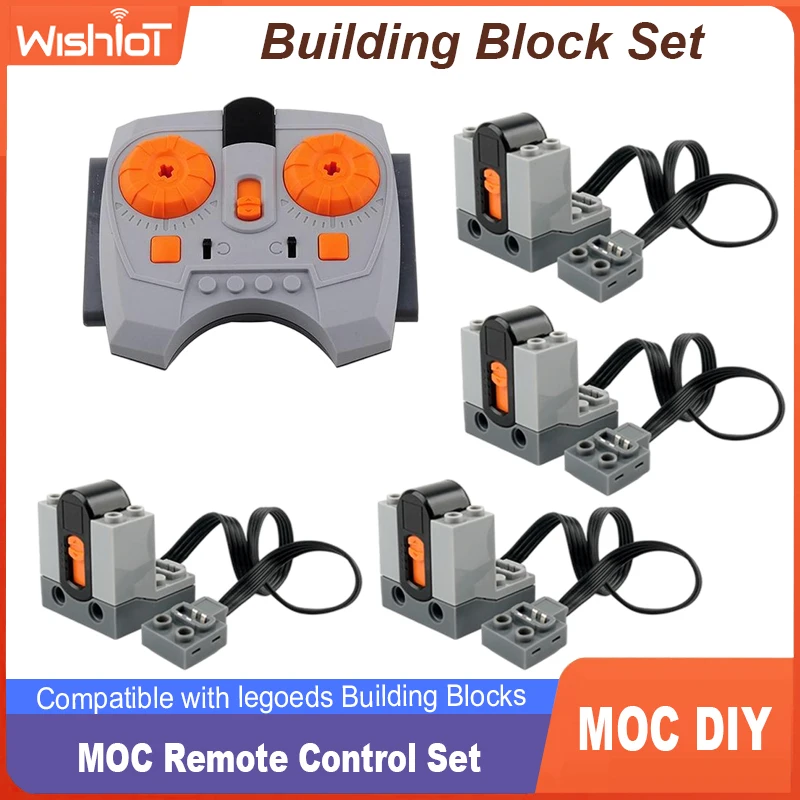 MOC Technology PF Pieces Building Blocks Infrared Receiver + Infrared Speed Remote Control Compatible with Legoeds Power Pack