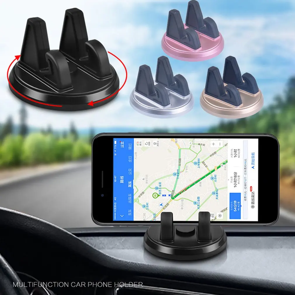 360 Degree Car Phone Holder Soft Silicone Anti Slip Mat Mobile Phone Mount Stands Support Car GPS Dashboard Bracket Dropshipping