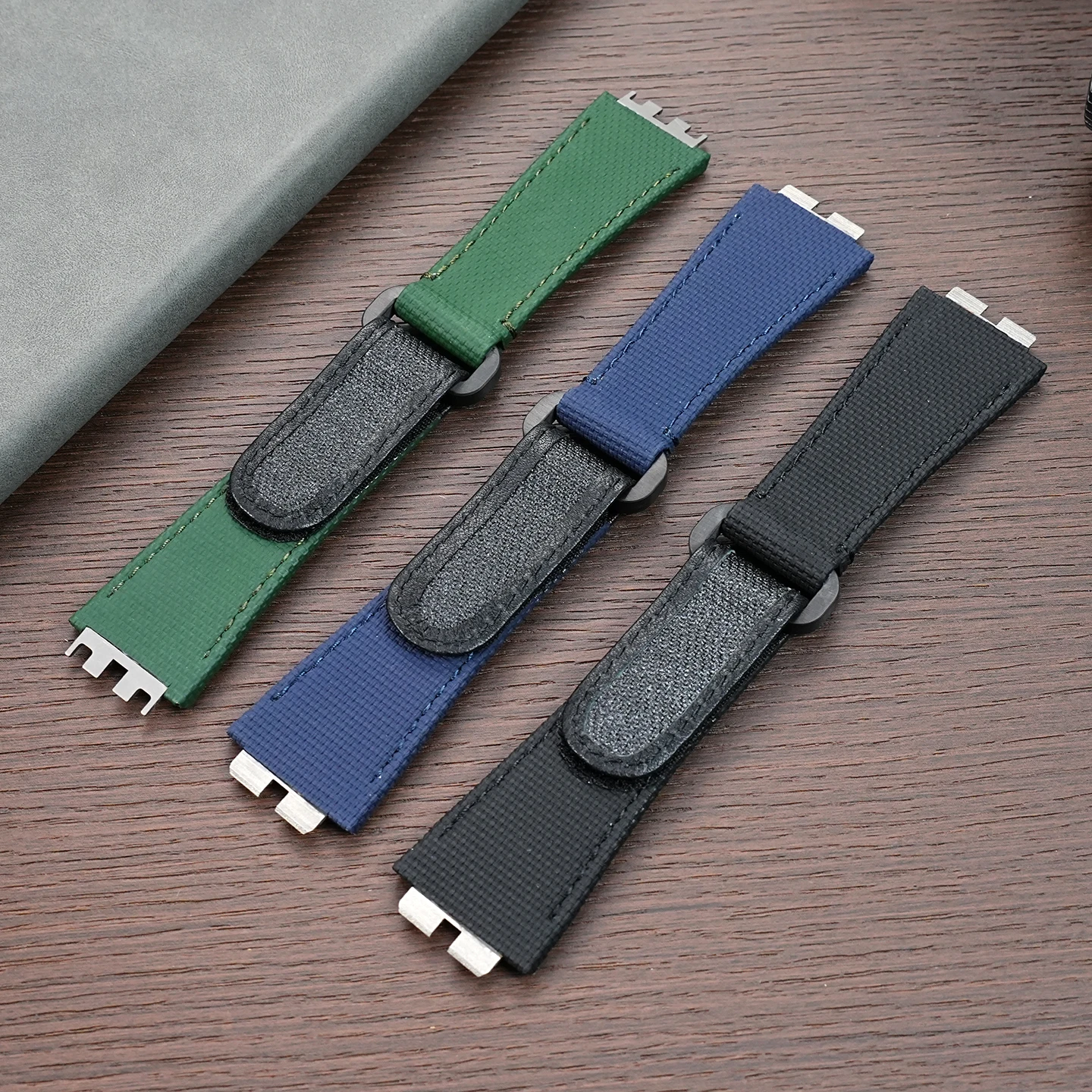 ل HUBLOT BIG BANG 441 411 642 614 خاص فلوروروبر حزام ساعة اليد عالية الجودة الرياضة FKM حزام الساعات معصمه مقاوم للماء الرجال #3