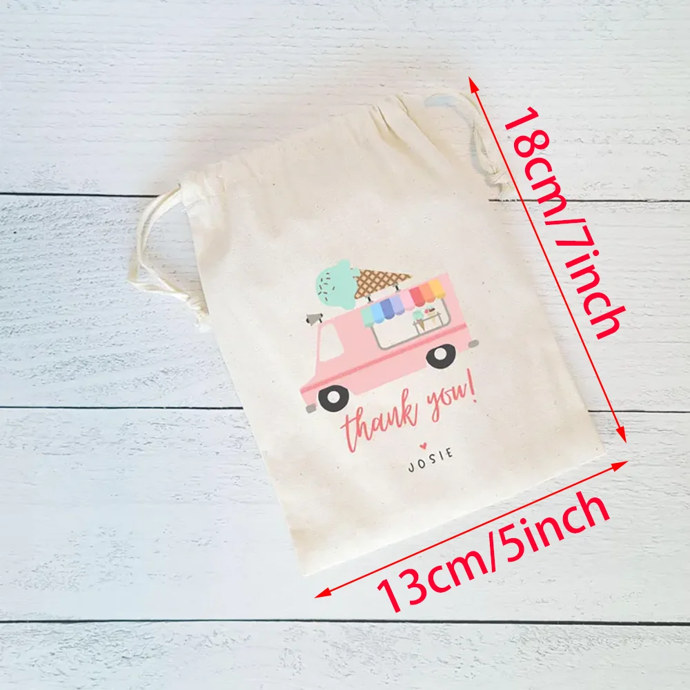 Personalizado 4 pçs sorvete ca - Party Favor Bag avaliação e preço
