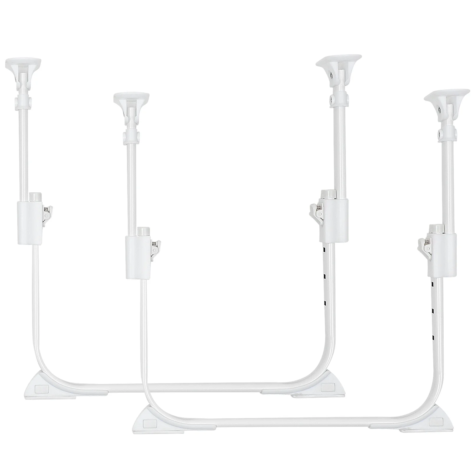 

1Pair U-Shaped Iron Table Legs Adjustable Furniture Leg for Computer Desk Corrosion Resistant and Sturdy Bed Table Leg