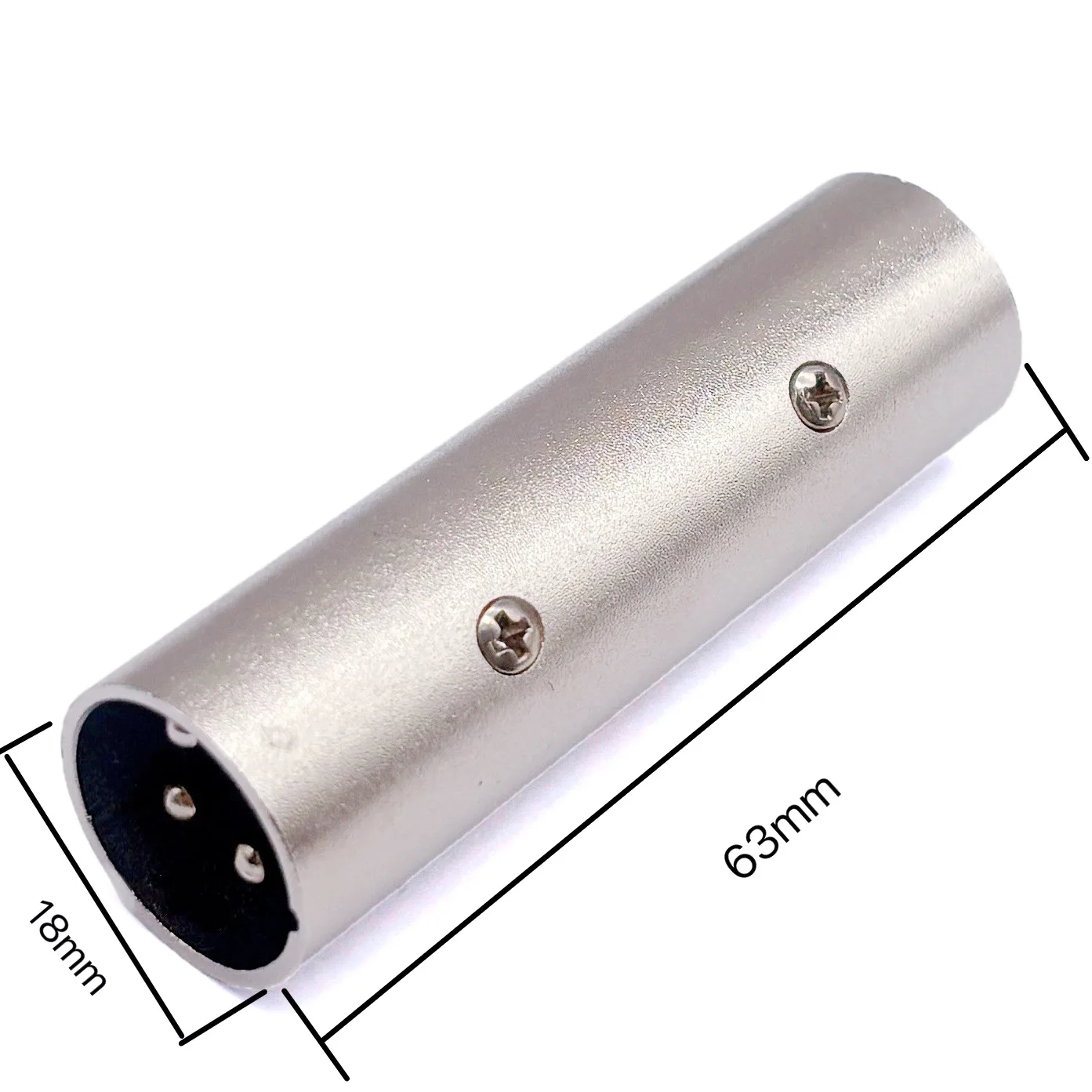10pcs Silver Finish 3-Pin XLR Adapter for Microphones Designed for Low Noise High Signal Transfer 10pcs Silver