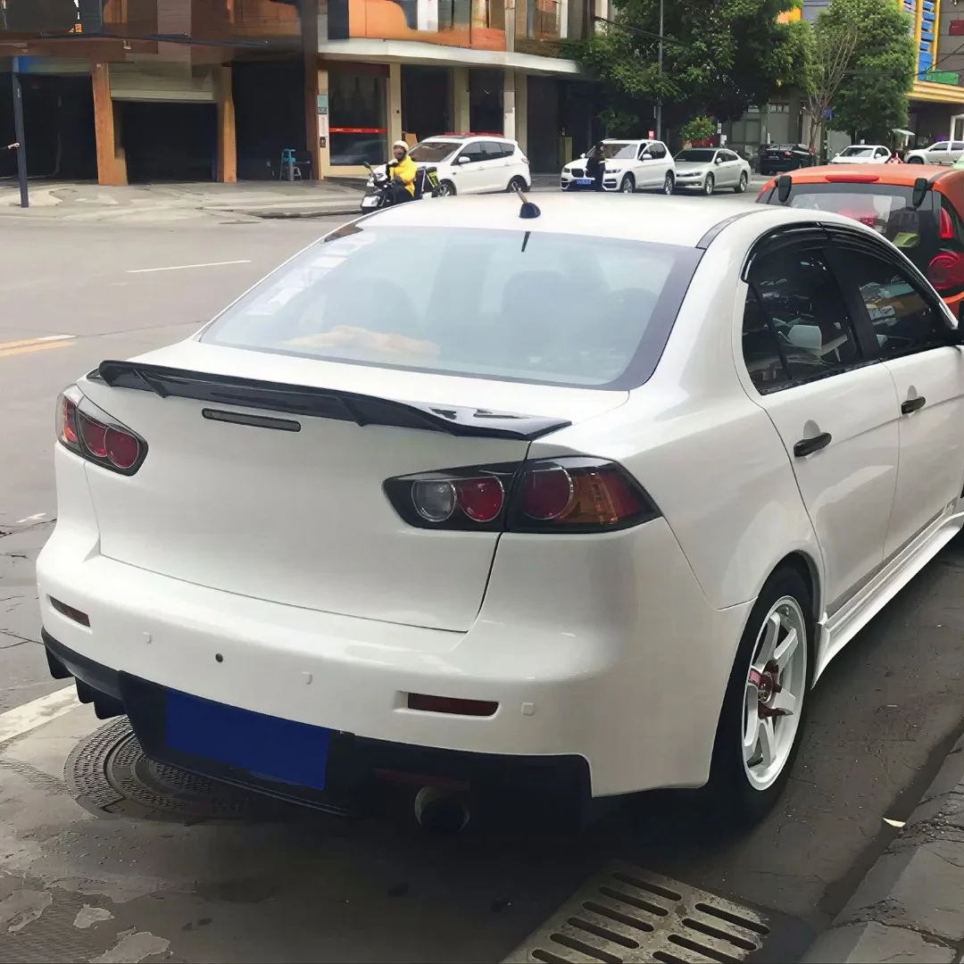 Rear Trunk Spoiler Wing Lip Glossy Black Body Kit Air Deflector Tuning Upgrade Accessories For Mitsubishi Lancer EX 2009-2016 view 5