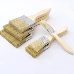 5Pcs Paint Brush Wooden Handle BBQ Brush 1/2/4/6 Inch for Wall and Furniture Paint Tool Painting Brushes Set Artist Paint Brushe