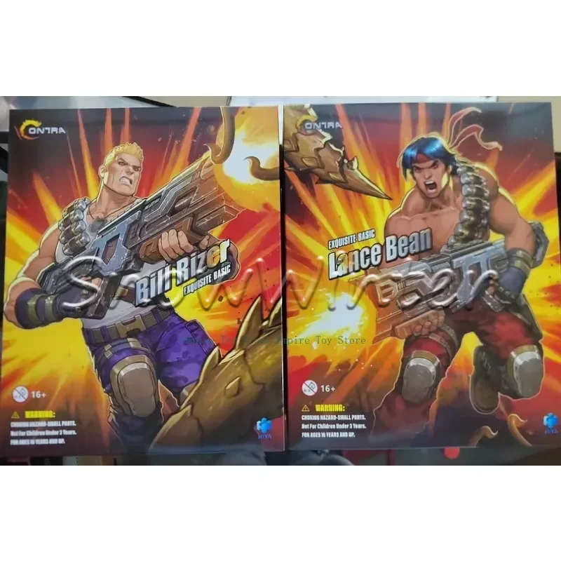 【In Stock】HIYA 6inches Action Figure Exquisite Basic Series Contra Operation Galuga Lance Bean Bill Rizer 16CM Model Toy